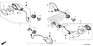CTX700N DCT Задний фонарь