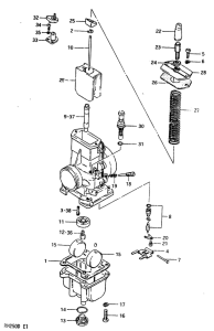 RM250 Carburetor assy