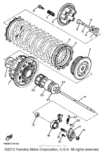 FZR400SUC Сцепление