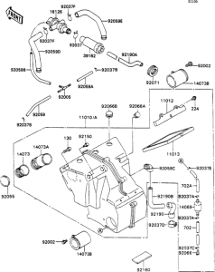 ZX750 Air cleaner(1 / 2)