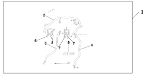 CBR1100XX Pannier stay