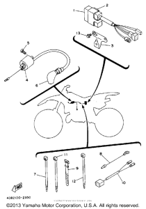 YZ125D1 Электрика