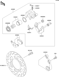 EX500 Rear brake(d11 / d12)