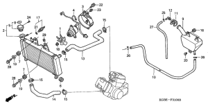 VT125 Радиатор