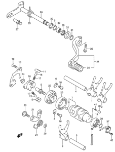 DR-Z400 Переключение передач