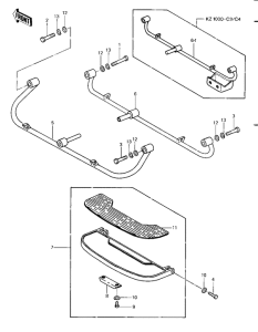 KZ1000 Подножки