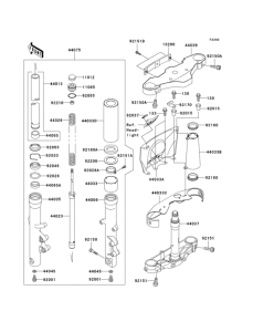 VN1500 Передняя вилка