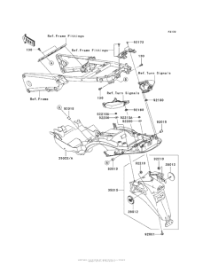 ZX1400 Заднее крыло