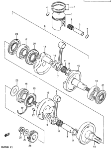 RG250 Вал коленчатый