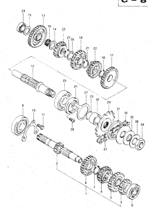 DR500 Трансмиссия