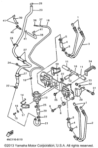 YZF600RHC Emission control device