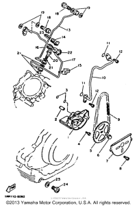 XV1100D Масляный насос