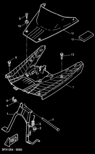 CW50RS Support repose-pieds