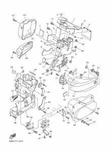XVS1100A XVS11AZ Боковая крышка