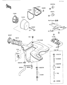KL650 Воздушный фильтр