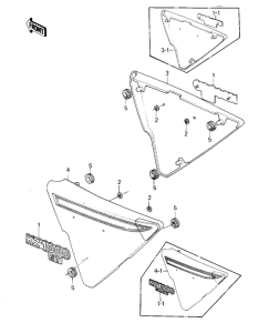 KZ1000 Крышка боковая