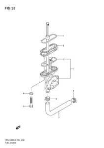 DR-Z400 Топливный кран
