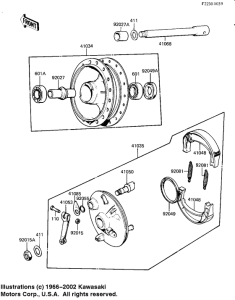 KD80 Front hub / brake