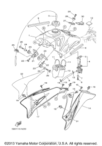 TTR110E Топливный бак