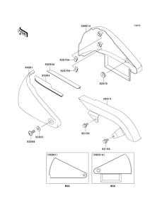 VN800 Боковые обтекатели