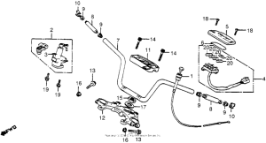 CB650 Handlebar + top bridge