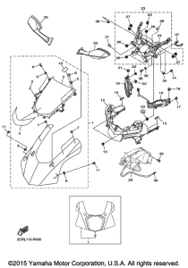 YZF-R1 Обтекатель 1