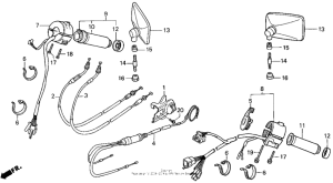 VT1100C Vt1100c switches + cables + mirrors 95-96