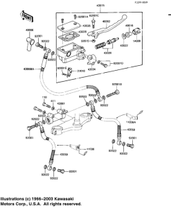 KZ1100 Передний тормозной цилиндр