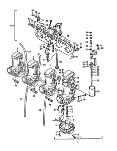 GS1000 Carburetor assy
