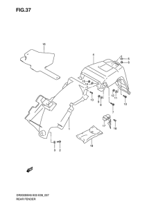 DR200 Заднее крыло