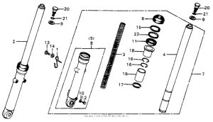 XR75 Передняя вилка
