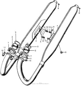 CB450 Глушитель