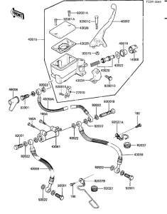 KZ1100 Передний тормозной цилиндр