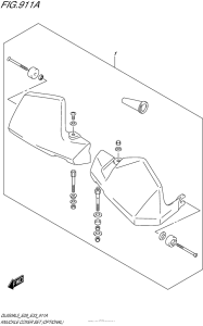 DL650 (ABS) Knuckle Cover Set (Optional)