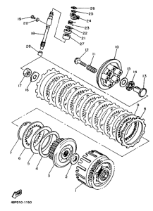 XJ600S (37KW) Сцепление