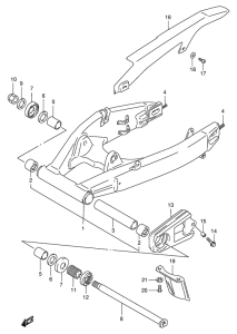 GSX-R1100 Маятник задний
