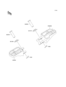 KX125 Подножки