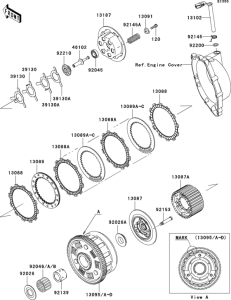 ZX1000 Сцепление