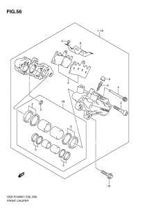 GSX-R1000 Передний суппорт тормозной
