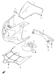 GSX-R750 Cowling body