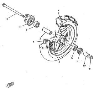 CW50RS Переднее колесо