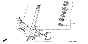 VT600CD Траверса нижняя
