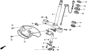 GL1500I Траверса нижняя