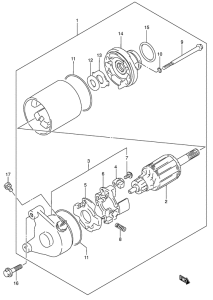 DR200 Стартерный мотор