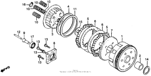 CM250 Сцепление