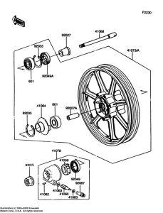 VN750 Передняя втулка
