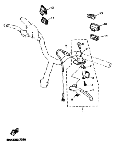 YN100 Handle switch. lever