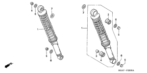 CG125ES Rear cushion