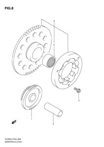 VL250 Муфта стартера