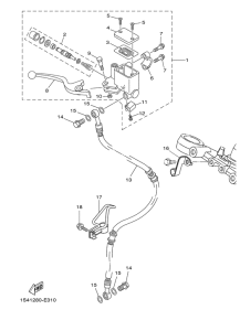 YBR250 Главный тормозной цилиндр